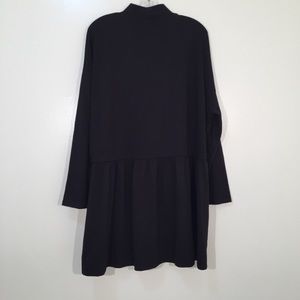 Asos Black mock neck long sleeves oversized dress